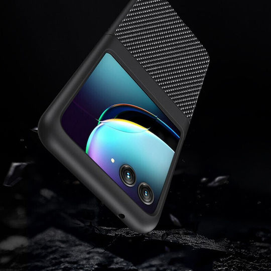 Carbon Fiber Back Cover Πλαστικό Χρυσό (Razr 40 Ultra)