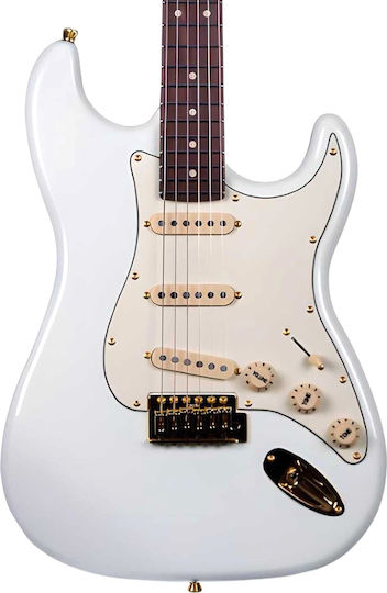 Jet Guitars Σετ Ηλεκτρική Κιθάρα ST Style Λευκή
