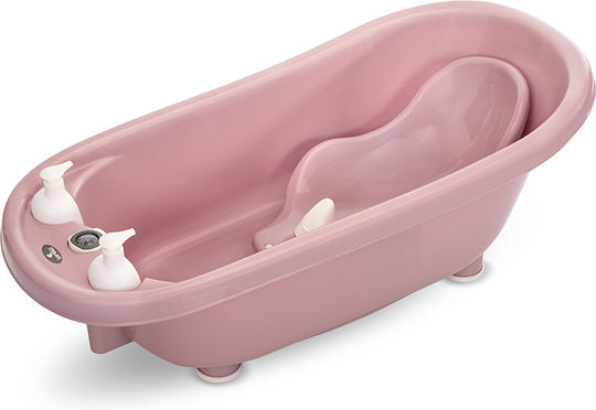 Lorelli Baby Bath with Stand Nordic with Thermometer Nordic Pink