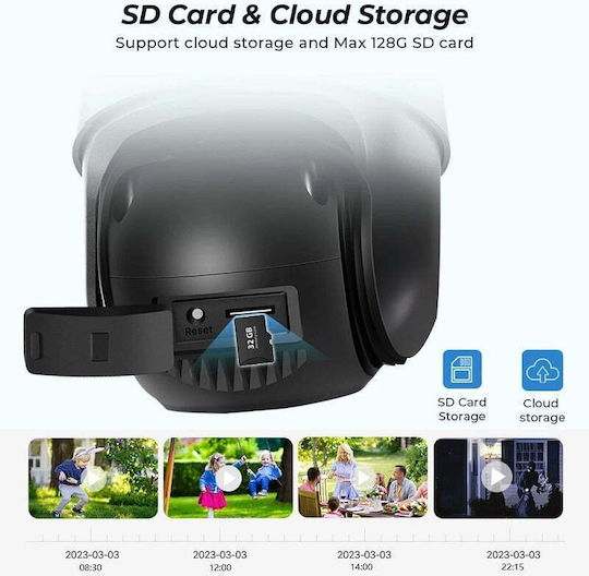fl-139255 IP Surveillance Camera Full HD+ 6MP Waterproof with Two-Way Communication and Lens 3.6mm Silver