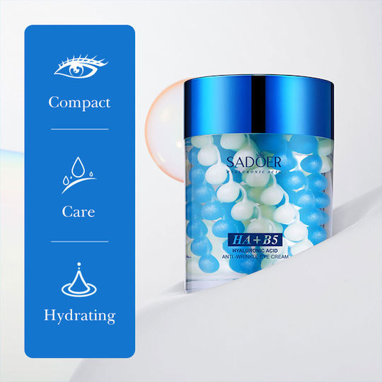Sadoer Ha+b5 Hyaluronic Acid Κρέμα Ματιών για Αντιγήρανση , Ενυδάτωση , Μαύροι Κύκλοι & Σακούλες 60gr