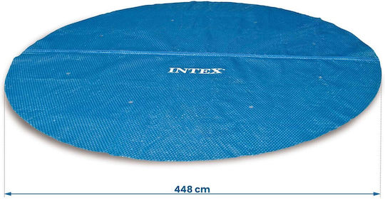 Intex Ηλιακό Προστατευτικό Κάλυμμα Πισίνας Στρογγυλό Διαμέτρου 457εκ. Μπλε