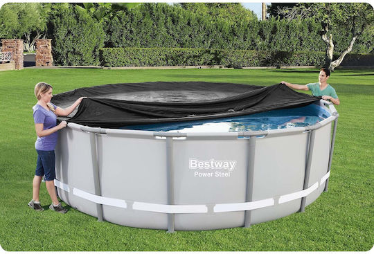 Bestway Frame Προστατευτικό Κάλυμμα Πισίνας Μπλε 488x120εκ.