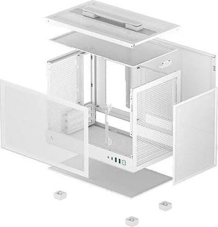 Deepcool CH160 Mesh Gaming Mini Tower Carcasă PC Cu Deschidere Laterală Albă