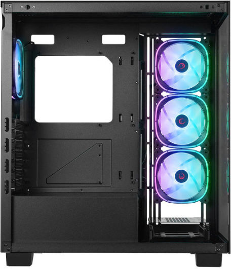 Rampage Hydra V1 Gaming Middle Tower Carcasă Calculator cu Fereastră Laterală Negru