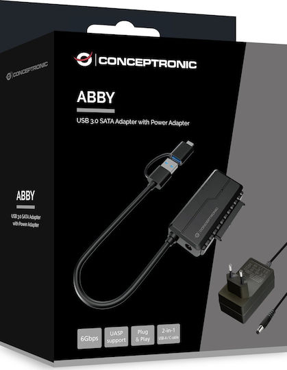 Conceptronic ABBY21B Αντάπτορας Μαύρος
