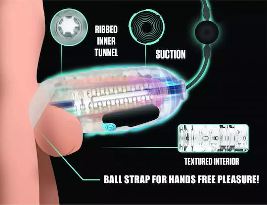 XR Pompa Penis cu Vibratie Transparent