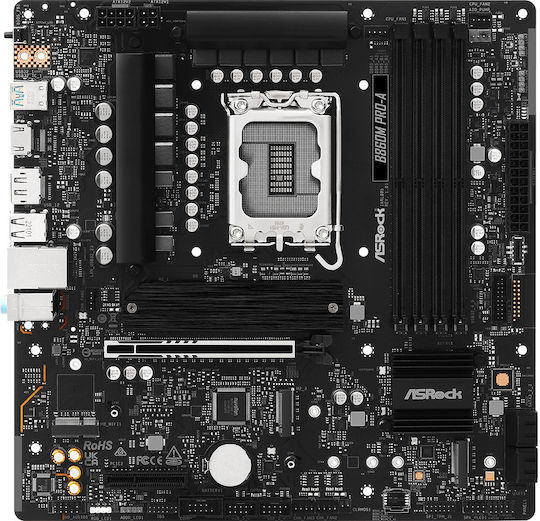 ASRock B860M Pro-A Motherboard Micro ATX με Intel 1851 Socket 90-MXBRR0-A0UAYZ