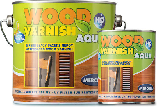 Mercola Wood Varnish Aqua Polyurethan Wasser Farblos Glanz 750ml