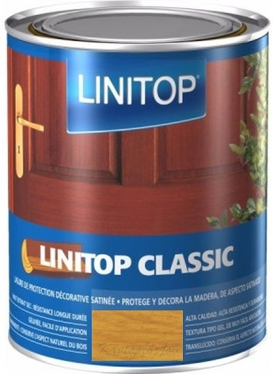 LINITOP Classic Βερνίκι Εμποτισμού Διαλύτου 281 Δρυς Ανοιχτός Σατινέ 1lt