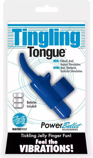 Power Bullet Vibrator Finger Blau