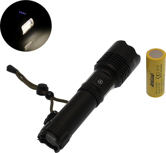 Andowl Επαναφορτιζόμενος Φακός LED με Μέγιστη Φωτεινότητα 1000lm Qd850