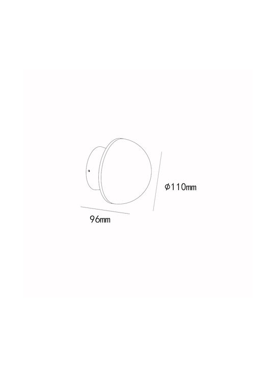 Sun Light Leuchte Wand Weiß 11cm Sun Light Leuchte Wand Weiß 11cm