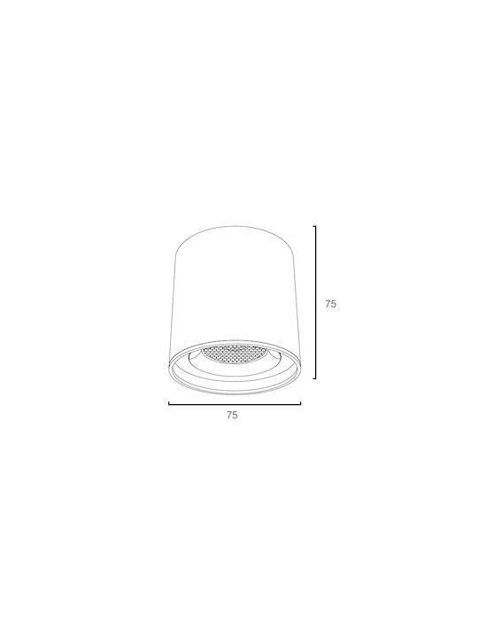 Sun Light Monos LED Alb Natural Spot în Culoare Negru