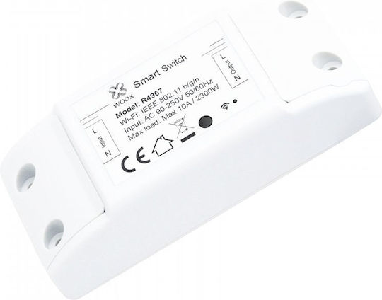 Woox Smart Switch 1 Καναλιού Wi-Fi 10A