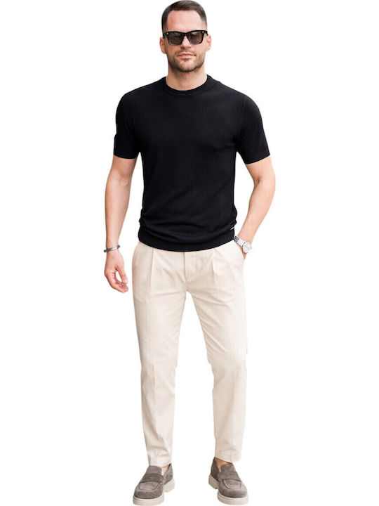 Elastische Beige Herrenhose