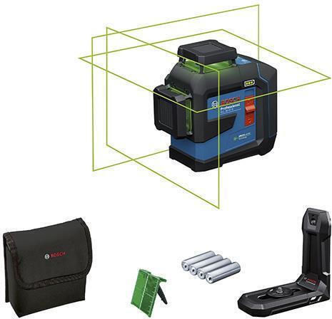 Bosch GLL 80-33 G Γραμμικό Αλφάδι Laser Πράσινης Δέσμης 3.7V με Εύρος Εργασίας 80m