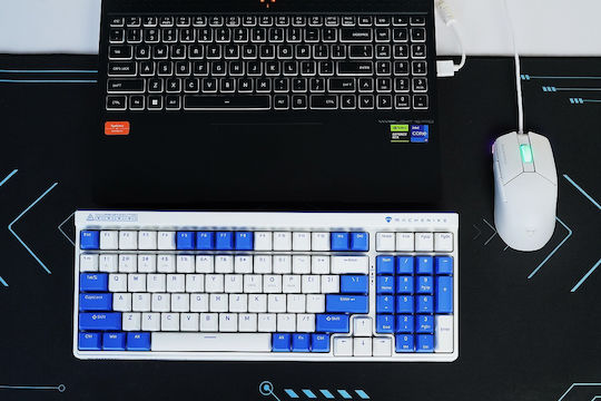 Machenike M7 Pro Gaming Ποντίκι 12800 DPI Λευκό