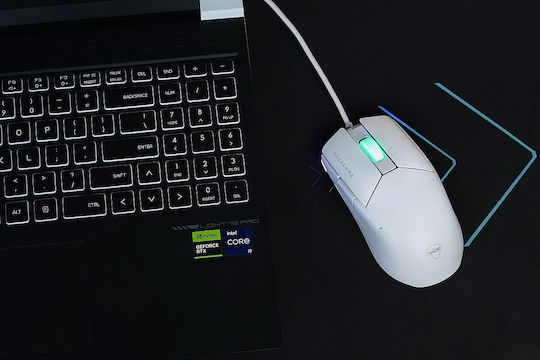 Machenike M7 Pro Gaming Ποντίκι 12800 DPI Λευκό