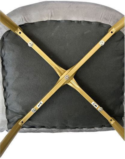 Lux Stühle Speisesaal Gray 1Stück 56x49x90cm