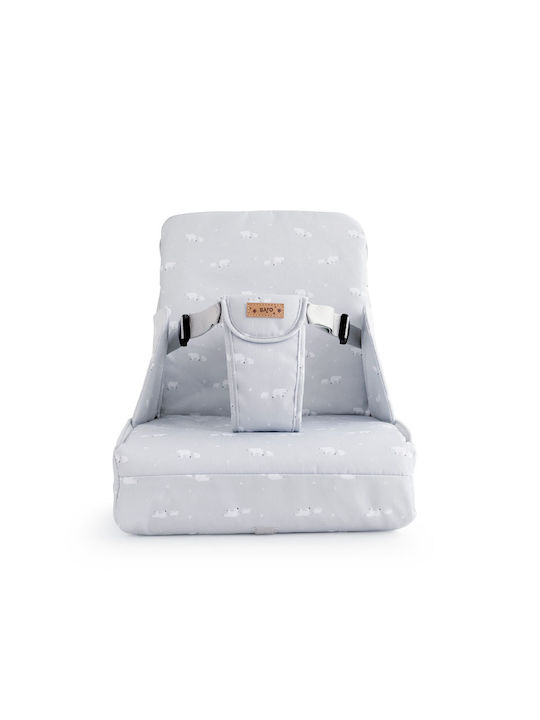 Saro Portable Fabric Booster Chair for Table Polar