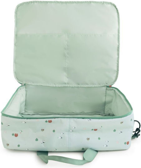 Saro Shoulder/Hand Diaper Bag Green 50x38x18cm.