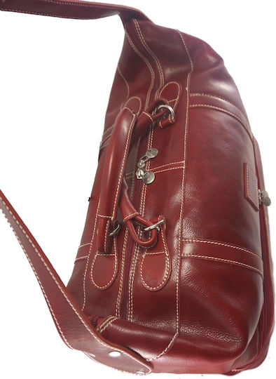 Mybag Σακ Βουαγιάζ Κόκκινο από Δέρμα