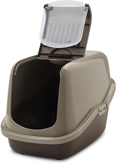 Savic Nestor Cat Toilet Closed Gray L56 x W39 x H38.5cm