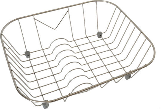 Sanitec Νο 9 Στραγγιστήρι Γούρνας Inox Ασημί 40x32cm