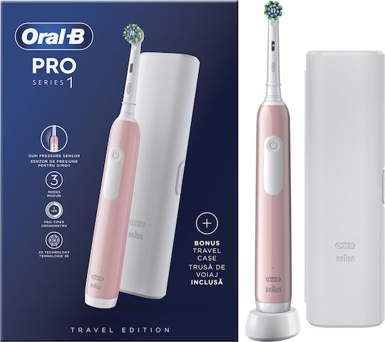 Electric Toothbrush Oral B Pro 1 Pink + Tc 6 8 6