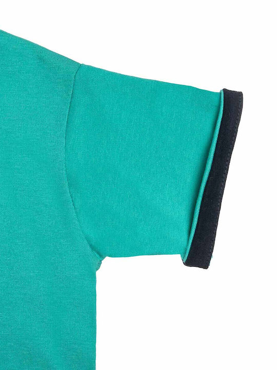 Kids' Shirt Short Sleeve Green Print
