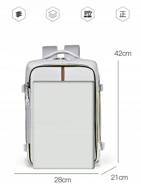 Travel Backpack 17-inch Laptop Space Ideal Flights Cabin Compatible Multifunctional Newevo Backpack Waterproof Usb Charging Port Multiple Pockets Capacity