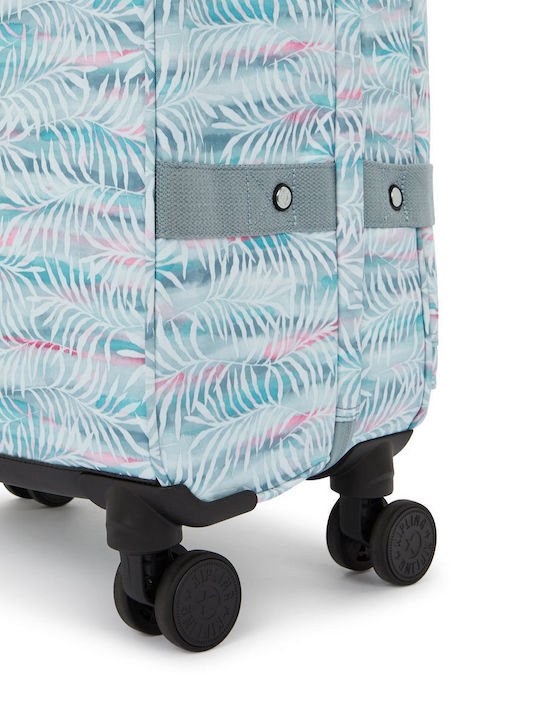 Kipling Spontaneous Среден Текстилен Куфар За Пътуване Palmtree Leaves С 4 Колела Височина 66 См