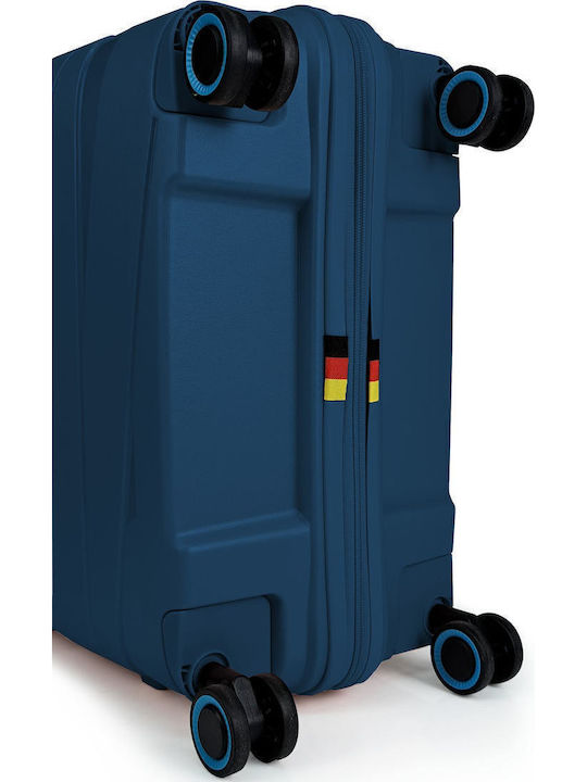 Bg Berlin Μεσαία Βαλίτσα Ταξιδίου Σκληρή Oxford Blue με 4 Ρόδες Ύψους 67.5εκ.