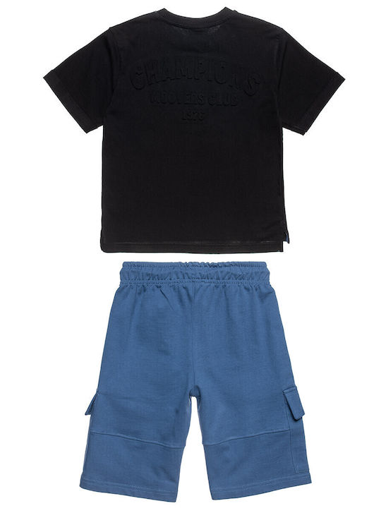 Kids' Set with Shorts Summer 2pcs Black Moovers