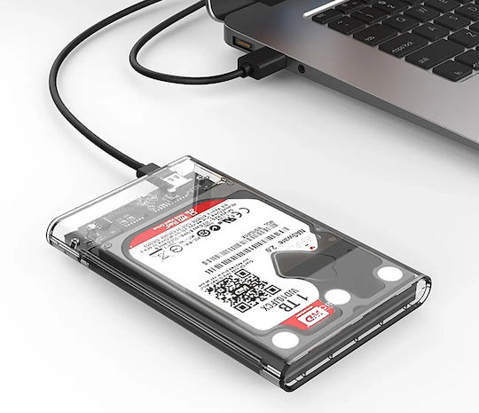 Orico 2139C3 Θήκη για Σκληρό Δίσκο 2.5" SATA III με σύνδεση Type-C σε Διάφανο χρώμα