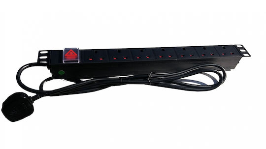 Digitmx Netpro Np-cpdu7 1u 7-ways Pdu 13a Switch