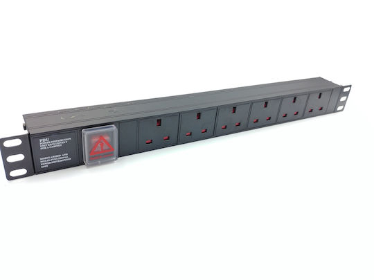 Digitmx Netpro Np-cpdu6i 1u 6-way Pdu 13a Iec Plug
