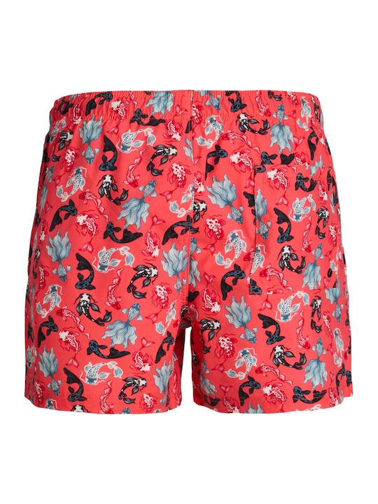 Jack & Jones Παιδικό Μαγιό Βερμούδα / Σορτς Κόκκινο, Κοραλί