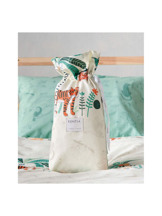 Kentia Selva Set Kids Duvet Cover Single with Pillowcase Cotton Beige 165x245cm
