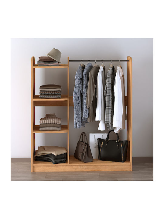 Rozesme Entry Furniture with Shoe Rack Pine Oak 120x40x135cm
