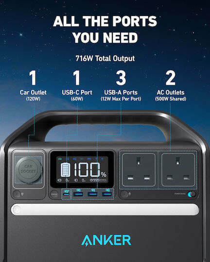 Anker 535 PowerHouse UK Kraftwerk 512Wh