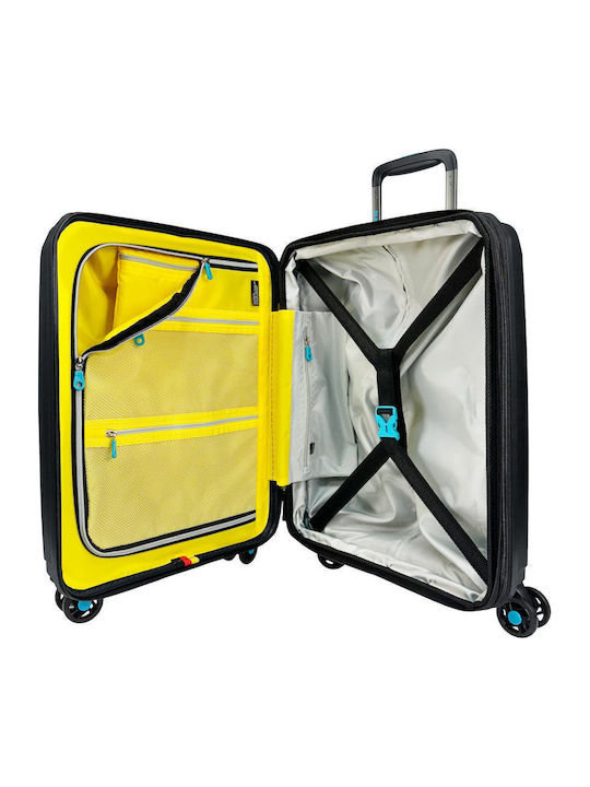 Bg Berlin Expandable Hard Black Suitcases Maximum Height 77cm with 4 Wheels Set of 2 Pieces
