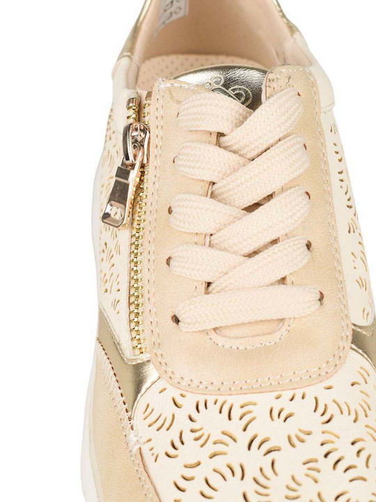 Γυναικεία Ανατομικά Sneakers Μπεζ