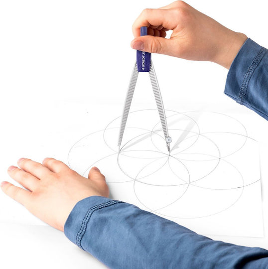 Staedtler Noris Compass with Point in Case Silver