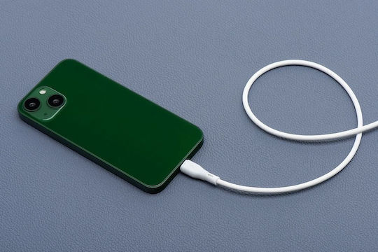 Blue Star Regular USB-A la Cablu Lightning Alb 1m