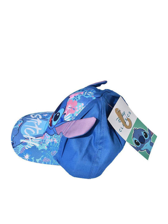 Disney Παιδικό Καπέλο Jockey Stitch Γαλάζιο Disney Παιδικό Καπέλο Jockey Stitch Γαλάζιο