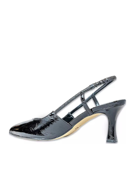 Lackleder Pumps Schwarz 170605-MAUR