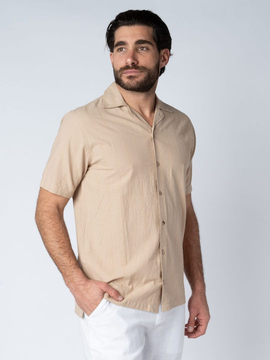 Κοντομάνικο Πουκάμισο Beige