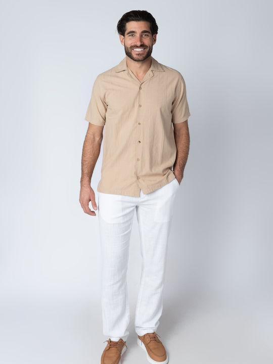 Κοντομάνικο Πουκάμισο Beige